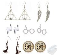 PPX Ohrstecker 6er Set - Heiligtümer des Todes/Goldener Schnatz/Plattform 9 3/4 Mehrere Stile Schmuck mit Box von PPX