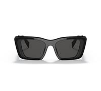 Prada 0PR 08YS 1AB5S0 Kunststoff Schmetterling / Cat-Eye Schwarz/Schwarz Sonnenbrille, Sunglasses