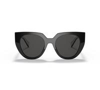 Prada 0PR 14WS 09Q5S0 Kunststoff Schmetterling / Cat-Eye Schwarz/Weiss Sonnenbrille, Sunglasses