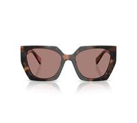 Prada 0PR 15WS 23A60B Kunststoff Rechteckig Havana/Lila Sonnenbrille, Sunglasses