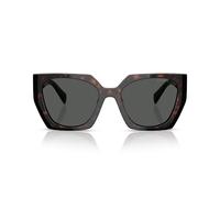 Prada 0PR 15WS 24B40L Kunststoff Rechteckig Schwarz/Schwarz Sonnenbrille, Sunglasses