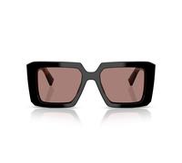 Prada 0PR 23YS 27B60B Kunststoff Panto Schwarz/Schwarz Sonnenbrille, Sunglasses