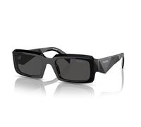 Prada 0PR 27ZS 16K08Z Kunststoff Irregular Schwarz/Schwarz Sonnenbrille, Sunglasses Schwarz/Schwarz Mittel