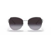 Prada 0PR 57YS 1BC5D1 Metall Irregular Silberfarben/Silberfarben Sonnenbrille, Sunglasses