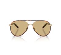Prada 0PR B57S 21E10R Metall Pilot Goldfarben/Goldfarben Sonnenbrille, Sunglasses