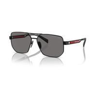 Prada Sport Sonnenbrille PS51ZS 1BO-02G 59mm - Schwarz Matt- Dunkelgrau Polarisiert - Herren