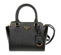 Prada Damen Schwarz Saffiano Leder Schultertasche 1BA409