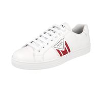 Prada Herren Weiss Leder Sneaker 4E3544 41 EU / 7 UK