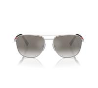Prada Linea Rossa 0PS 54ZS 1BC02M Metall Rund Oval Silberfarben/Silberfarben Sonnenbrille, Sunglasses
