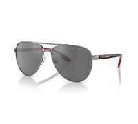 Prada Sport - Prada Linea Rossa Herren Sonnenbrille - PS 52YS - 5AV07G - 61mm - Grau, Pilot, verspiegelt, mirrored