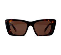 Prada Rectangle Damen Honig Havanna Dunkelbraun PR08YS Einheitsgröße