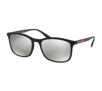 Prada Linea Rossa LIFESTYLE 0PS 01TS DG02B0 Kunststoff Rechteckig Schwarz/Schwarz Sonnenbrille, Sunglasses Schwarz/Schwarz Mittel