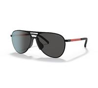 Prada Linea Rossa 0PS 51XS 1BO06L Metall Pilot Schwarz/Schwarz Sonnenbrille, Sunglasses Schwarz/Schwarz Groß