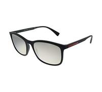 Prada Linea Rossa LIFESTYLE 0PS 01TS DG02B0 Kunststoff Rechteckig Schwarz/Schwarz Sonnenbrille, Sunglasses Schwarz/Schwarz Mittel
