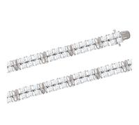 Prächtiges Armband aus Silber 925, mit Zirkonia, Breite ca. 7 mm 19 cm