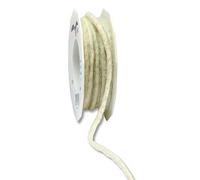 PRÄSENT Kordel aus Wolle Elbe matt creme 5,0 mm x 15,0 m Rolle