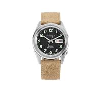 PRAESIDUS REC SPEC OG POPCORN Automatik Stahl Leder Datum Schwarz Braun Herrenuhr, Schwarz