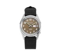 PRAESIDUS | - Uhren für Herren, Herrenarmbanduhren - Feld, Militär - Khakibraunes Zifferblatt, schwarzes Canvas-Armband | Automatisch, Geschenk
