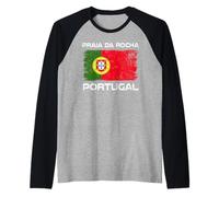 Praia Da Rocha Portugal Flagge Design Stolze Portugiesische Flagge Raglan