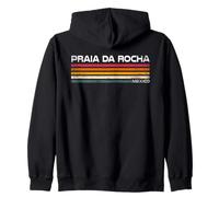 Praia Da Rocha Portugal Retro Streifen Vintage Reise Kapuzenjacke