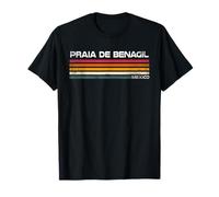 Praia De Benagil Portugal Retro Streifen Vintage Reise T-Shirt