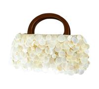 Praktisch Inspirierte Handgefertigte Strandtasche Mit Muscheldetail Funktionale Abendhandtasche Für Den Täglichen Gebrauch Oder Besondere Anlässe Pailletten Handtasche Mit Tragegriff Oberen Ende