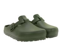 praktische BIRKENSTOCK Boston EVA Clogs Damen und Herren Hausschuhe Schlupf-Schuhe Made in Germany 1026238 Khaki-Grün 38