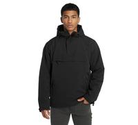 praktische Brandit Herren Jacke Windbreaker wasserdichte Kapuzen-Jacke mit Fleece Futter BD3001-00007-0060 Schwarz 4XL
