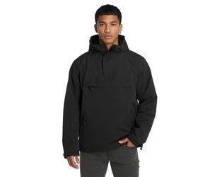 praktische Brandit Herren Jacke Windbreaker wasserdichte Kapuzen-Jacke mit Fleece Futter BD3001-00007-0060 Schwarz XXL