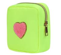 Praktische Nylon-Make-up-Tasche, modische Kameratasche, lässige Kosmetiktasche für den täglichen Gebrauch und Reiseorganisation, Reise-Make-up-Organizer, lichtgrün, Mass Beauty