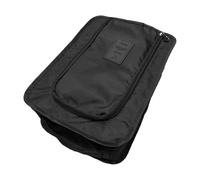 Praktische Reise-Schuhbeutel, atmungsaktives Netzfach, wasserdichter Polyester-Organizer für Sportausrüstung, Zubehör, atmungsaktive Netz-Schuhtasche, Schwarz , Einheitsgröße