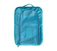 Praktische Reise-Schuhbeutel, atmungsaktives Netzfach, wasserdichter Polyester-Organizer für Sportausrüstung, Zubehör, atmungsaktive Netz-Schuhtasche, himmelblau, Einheitsgröße