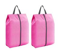 Praktische Schuhtasche aus Polyester, mit Polyester-Textur, für Outdoor-Aktivitäten, Geschäftsreisen, Reisen, Sport, rose, Einheitsgröße, Mass Beauty