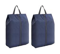 Praktische Schuhtasche aus Polyester, mit Polyester-Textur, für Outdoor-Aktivitäten, Geschäftsreisen, Reisen, Sport, marineblau, Einheitsgröße, Mass Beauty