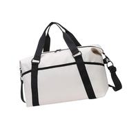 Praktischer Oxford-Turnbeutel mit verstellbarem Schultergurt und separater Nasstasche, Handtasche für Fitness, Reisen, unverzichtbar, praktische Reisetasche aus Oxford-Gewebe, beige, Mass Beauty