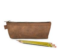 Praktisches Federmäppchen Schlampermäppchen, Größe M, aus Büffel-Leder, in Cognac-Braun, Jahn-Tasche 010