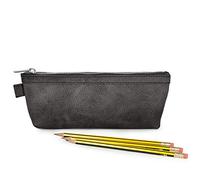 Praktisches Federmäppchen Schlampermäppchen, Größe M, aus Büffel-Leder, in Schwarz, Jahn-Tasche 010