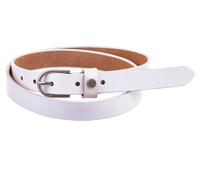 Prato Gürtel G02 ovale Schnalle S weiss 90 cm