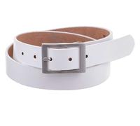 Prato Gürtel G26 Damen Gürtel Büffel Leder weiss 100 cm