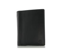 Prato Herren Geldbörse Portemonnaie Kombibörse Leder Schwarz