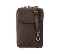 Prato LM AJ08 Asif Rindleder geprägt Handy Umhängetasche mid grey