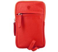 Prato LM Asif Handy Umhängetasche echt Leder rot Rot