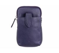 Prato LM J07 Asif Rindleder glatt Handy Umhängetasche dblau