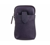 Prato LM J07 Asif Rindleder glatt Handy Umhängetasche schwarz