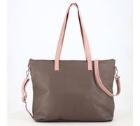 Prato LM K02 Asif Rindleder geprägt Shopper mid grey/light rose