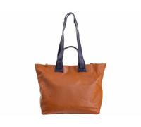 Prato LM K03 Asif Rindleder geprägt Shopper cognac/dblau
