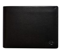 Prato - Prato Geldbörse Querformat RFID echt Leder schwarz Schwarz