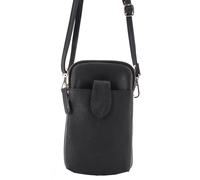 Prato - Prato LM Asif Handy Umhängetasche echt Leder black Schwarz