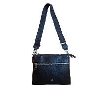 Prato - Prato LM Joyce Umhängetasche breiter Riemen black Schwarz