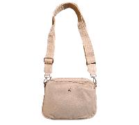 Prato - Prato LM Joyce Umhängetasche breiter Riemen genarbtes PU weiß Weiß